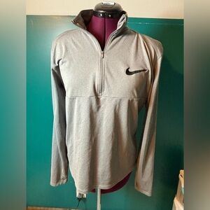 Nike Gray Quarter-Zip Women’s Athletic Pullover